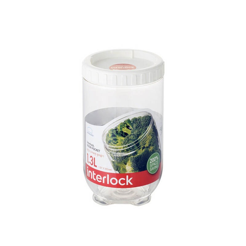 Hộp Đựng Thực Phẩm Interlock, 1300ml, 107x185mm - LocknLock - INL402W, , large image number null